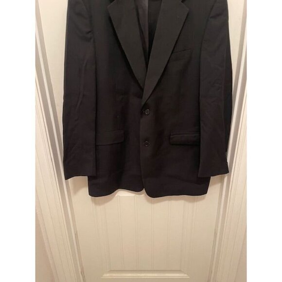 Daniel Cremieux Collection Blazer Men's 42R Black Pure New Wool Woolmark union - Picture 8 of 16